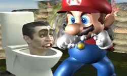 image bg Super Spy Mario VS Skibidi Toilet