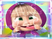 Masha and the Bear Match3 Puzzle Slides image