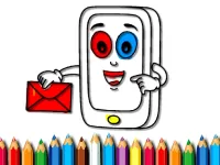 Mobile Phone Coloring Book image
