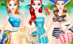 Fashion Girls Beach Swimsuit image