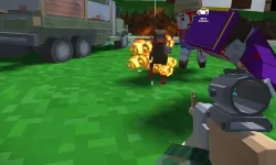 Blocky Zombie And Vehicle Shooting image