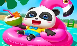 Baby Panda Summer Vacation image