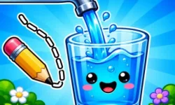 Water Flow Happy Glass image