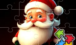 Christmas Puzzle With Santa image