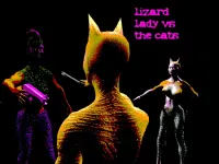 image bg Lizard Lady vs the Cats