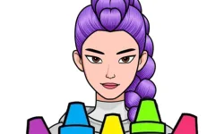 kpop hunter coloring image