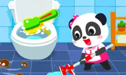 image bg Baby Panda House Cleaning