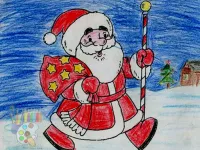 image bg Santa Claus Coloring
