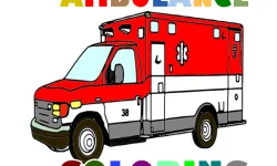 Ambulance Trucks Coloring Pages image