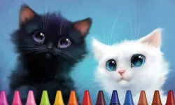 4GameGround - Kittens Coloring image
