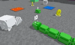 Slither Blocky Snake 3D image