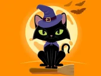 image bg Grumpy Halloween Cats Jigsaw
