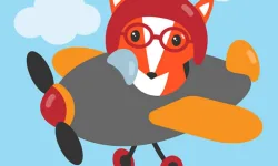 Cute Planes Coloring image