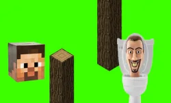 image bg Spinning Skibidi Toilet Flappy Minecraft