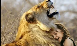 image bg Lion And Girl Jigsaw