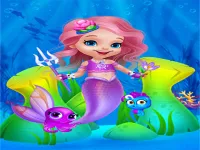Cute Mermaid Girl Dress Up image