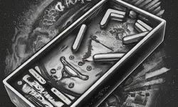 Pinball Black N White image