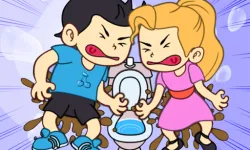 Toilet Rush Race: Draw Puzzle image