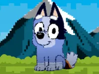 bluey dog pixal image