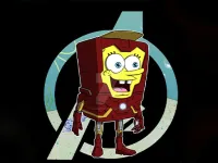 spongebob iron man image
