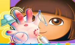 Dora Hand Doctor Fun Games for Girls Online image