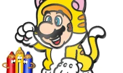 image bg Mario Rush Coloring Book