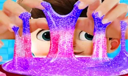 Rainbow Glitter Slime image