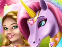 image bg Unicorn Fashion dress up girls