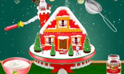 Xmas Gingerbread House Cake image