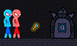 Red and Blue Stickman Rope image