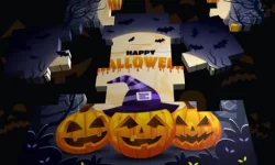 3D Halloween Jigsaw image