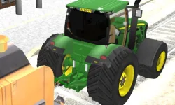 Chained Tractor Towing Train image