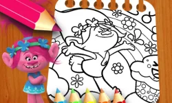 Les Trolls Coloring Book image